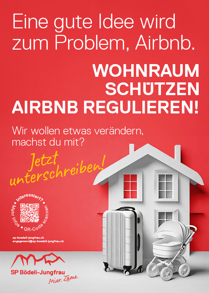 Plakat AirBNB-Initiative