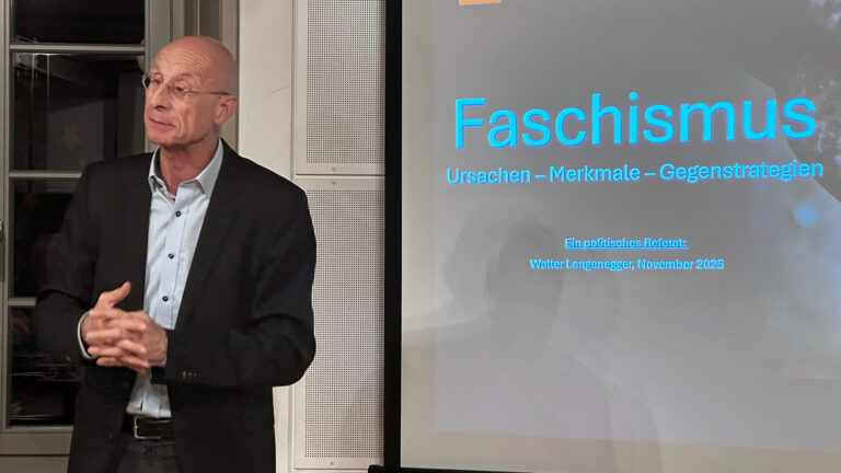 Walter Langenegger Referat Faschismus SPBJ Mitgliederversammlung November 2025